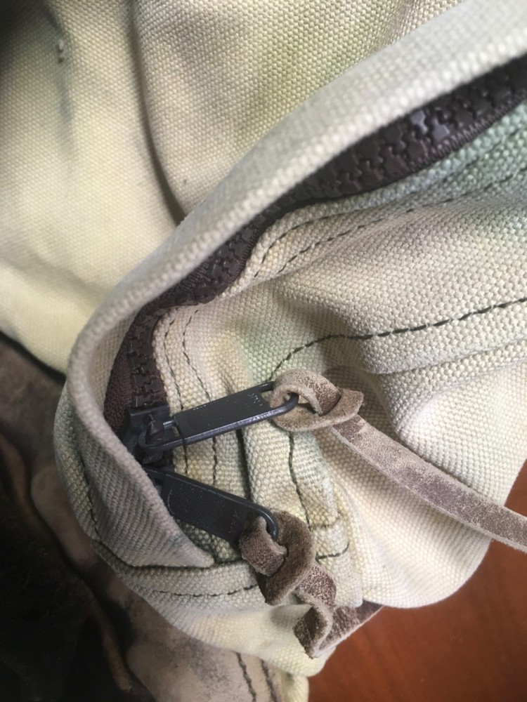 Duluth Pack Canvas Backpack Leather Straps USA Vintage