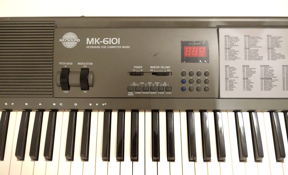 Kaysound MK-6101 Full Sized 61 Key MIDI Controller Keyboard Tested