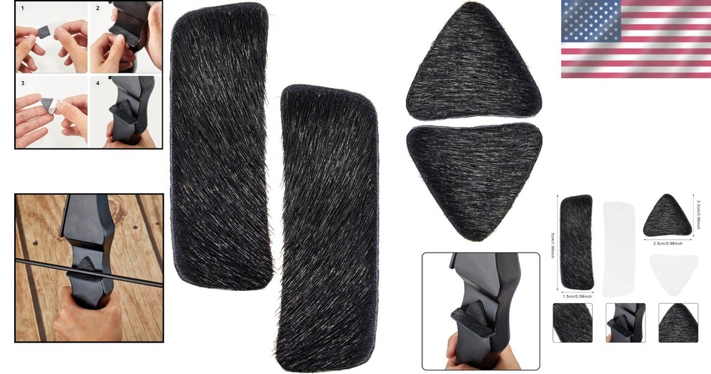 Customizable Archery Arrow Rest Set with Rectangle and Triangle Pads
