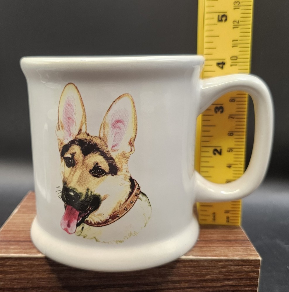 Large Double-sided German Shepherd Ceramic Coffee Mug