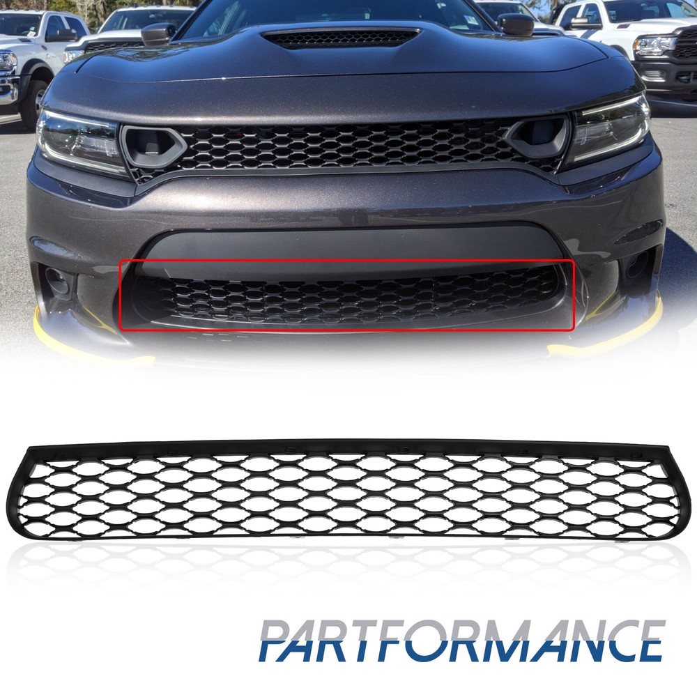 Front Lower Mesh Bumper Grille Fit 2015-2023 Dodge Charger SRT Scat Pack Style