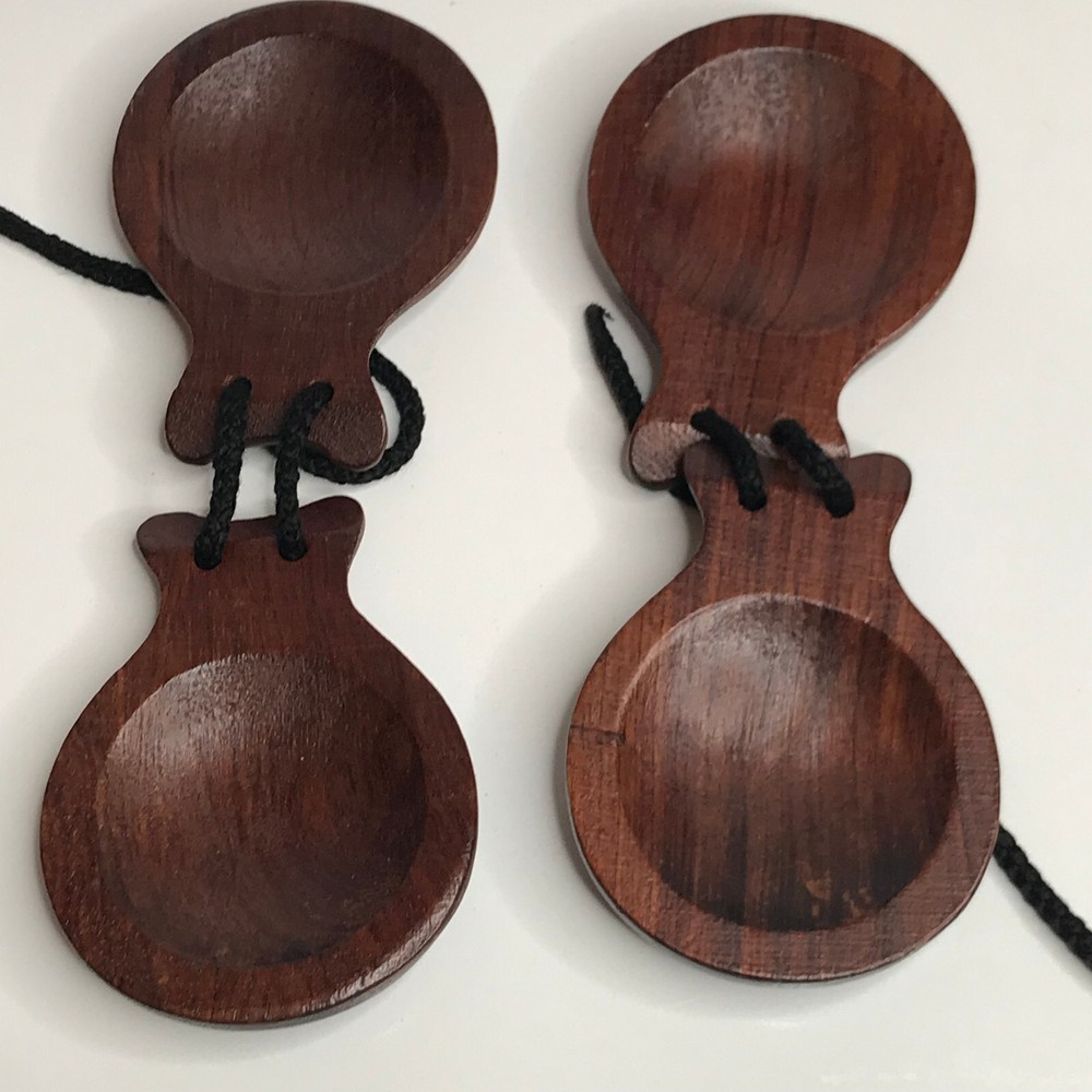Castanets Vintage Wooden Pair