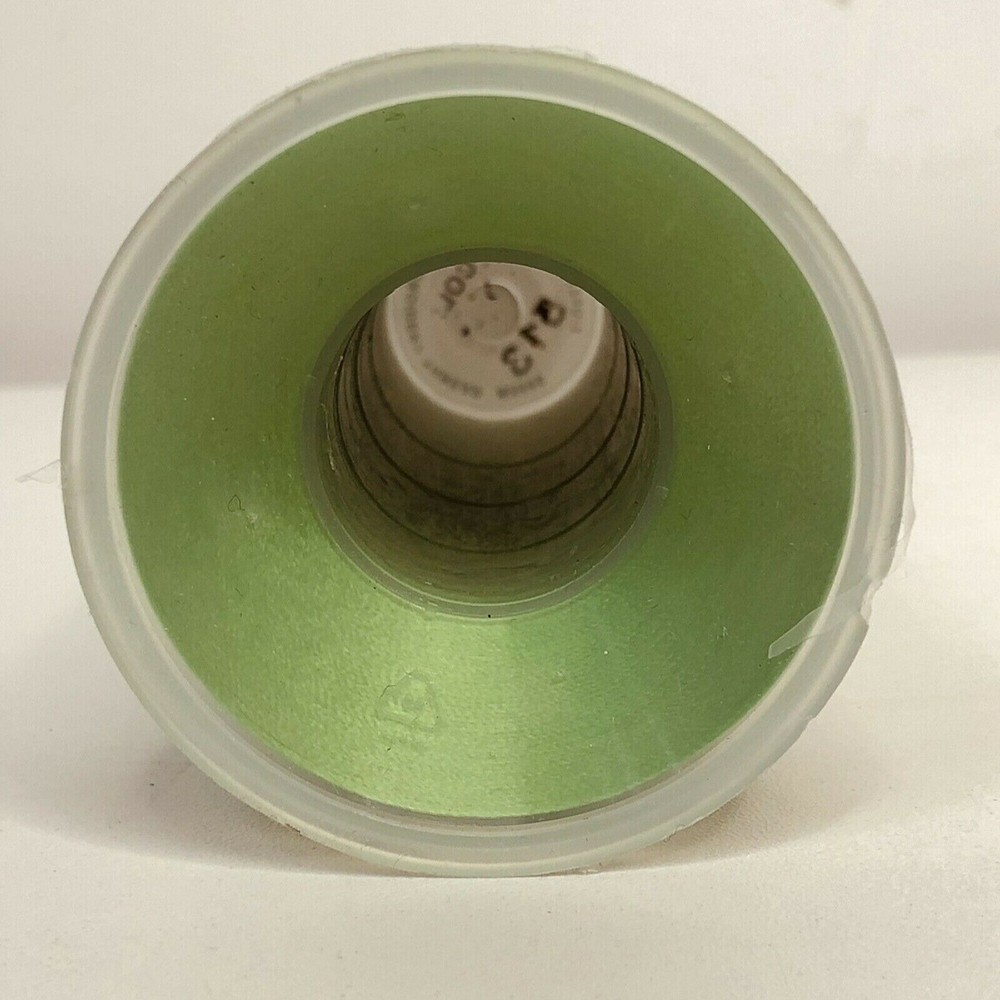 Polyester Embroidery Machine Thread 5000m Spool Col 513 Lime Green