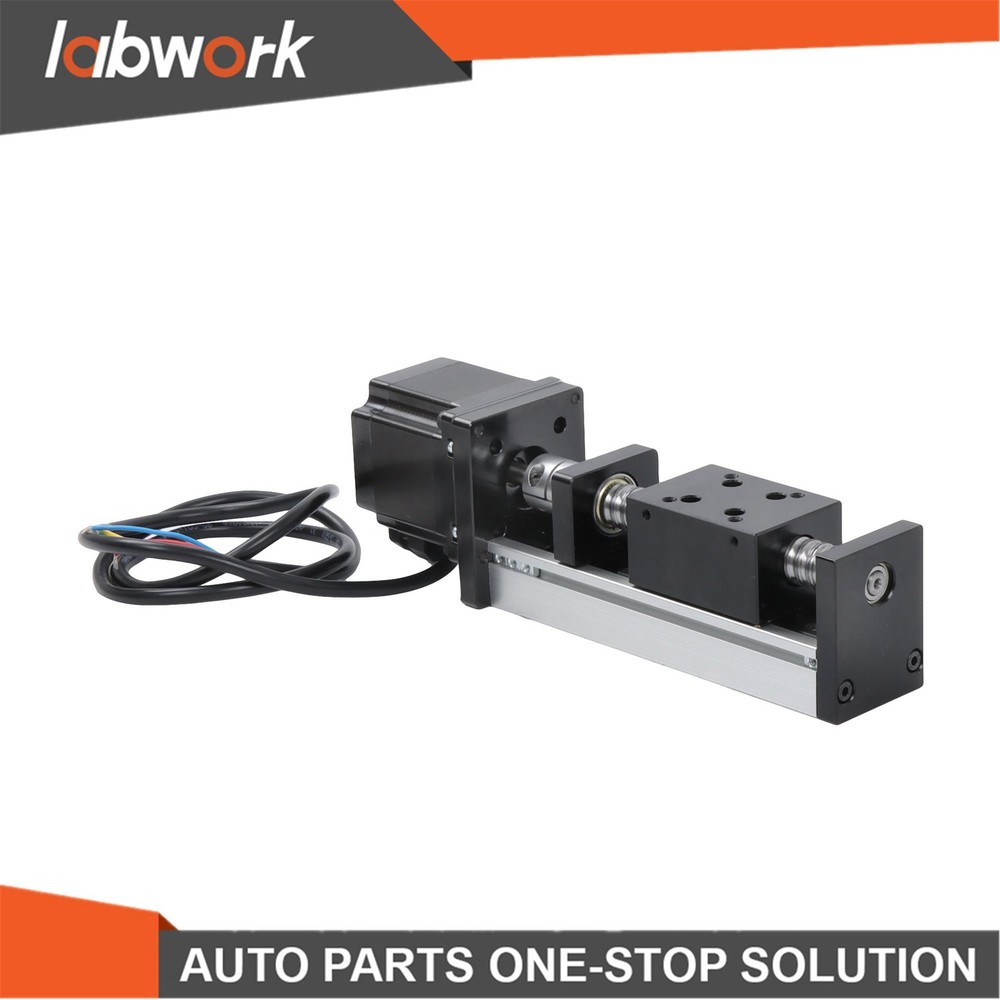 Labwork 50mm Mini Linear Guide Rail Stage Actuator Screw Motion Nema23 Stepper