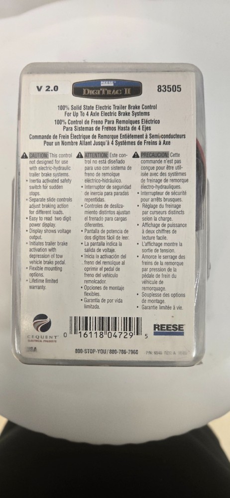 Reese 83505 DigiTrac II Digital Brake Controller