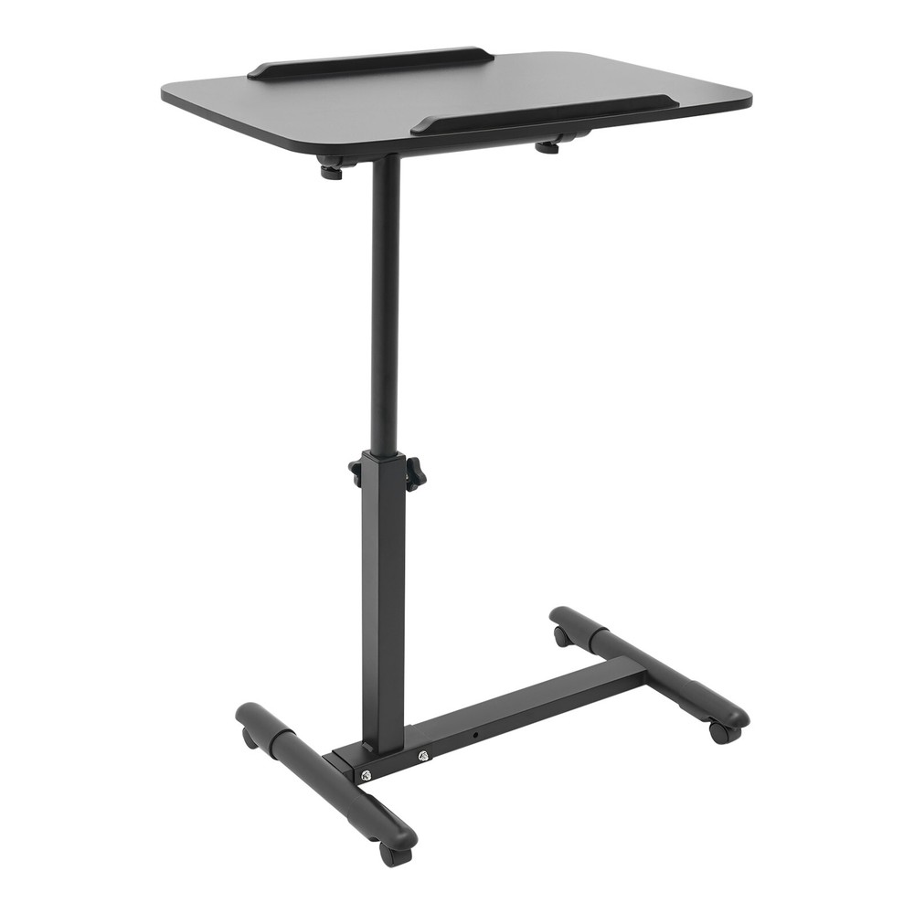 Adjustable Rolling Bedside Table with Wheels for Home and Office Use