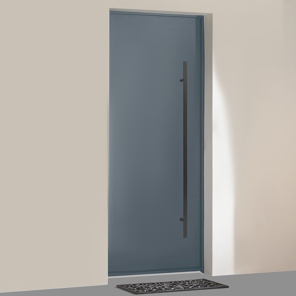 58" Large Stainless Steel Front Door Handle Double Sided, Pull Push Sliding