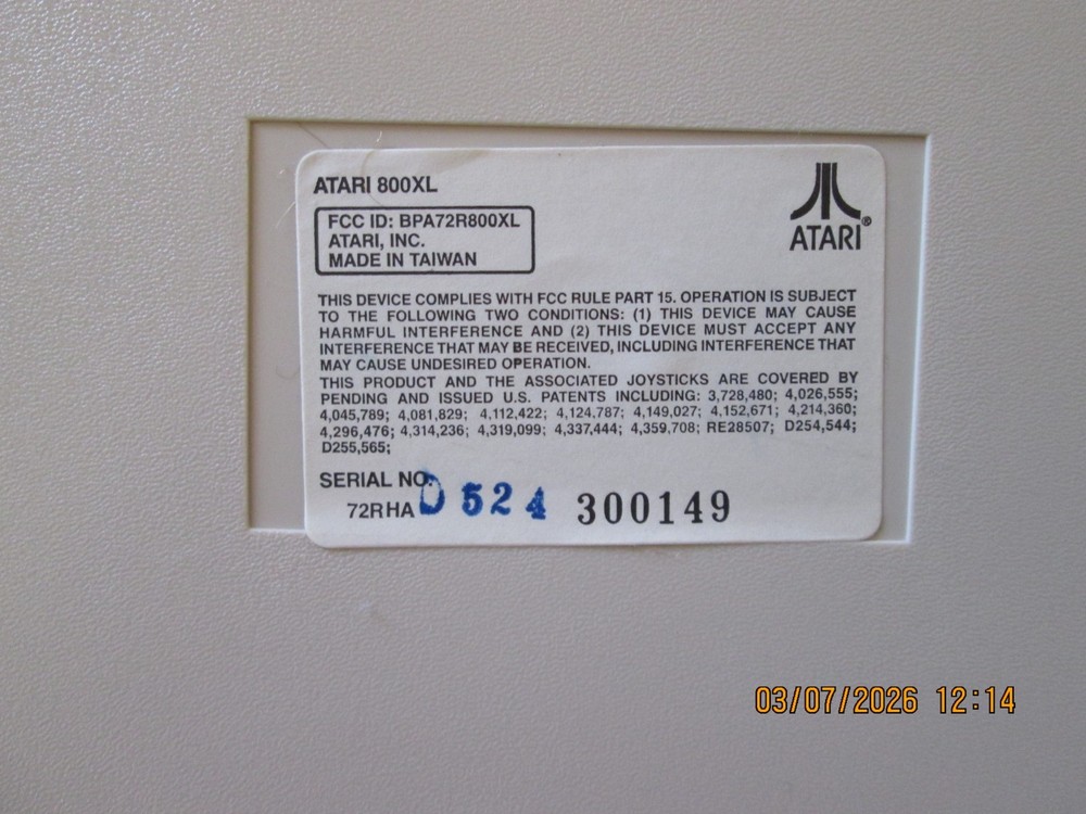 Atari 800XL Computer CIB