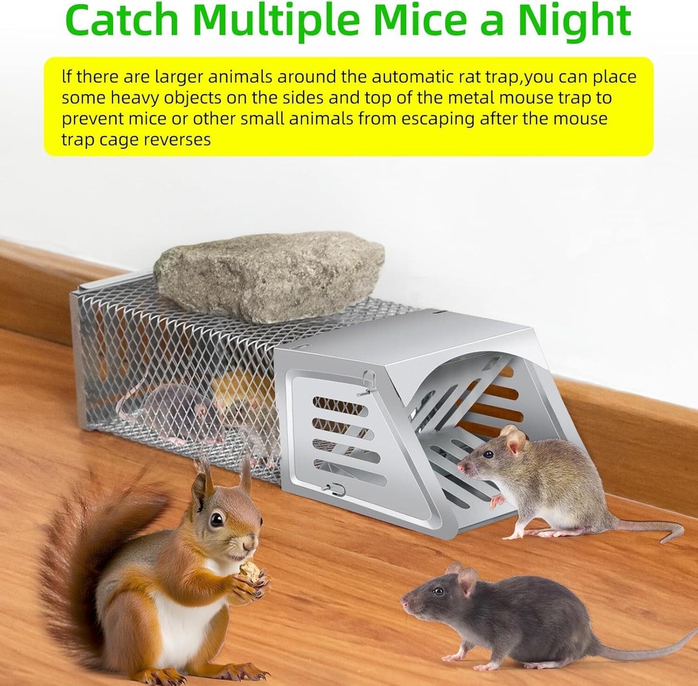 Humane Mouse Trap for Indoor Chipmunks Voles