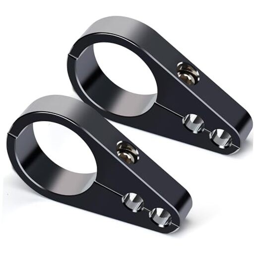 1.5" Handlebar or Frame Mount Dual Hole Throttle Clutch Cable Brake 1.5” Black