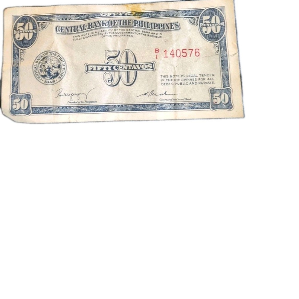 PHILIPPINES  50 CENTAVOS 1949    PIC# 130b