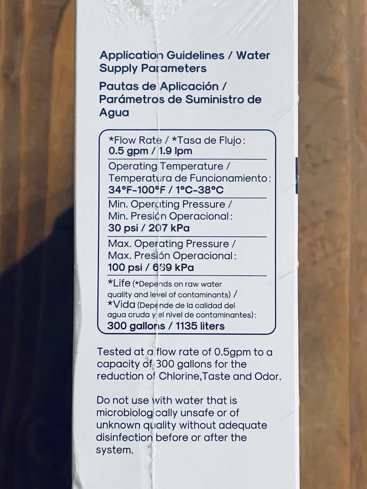FrigiLife RFC6600A Refrigerator Water Filter Replacement – 4 Pack BPA Free