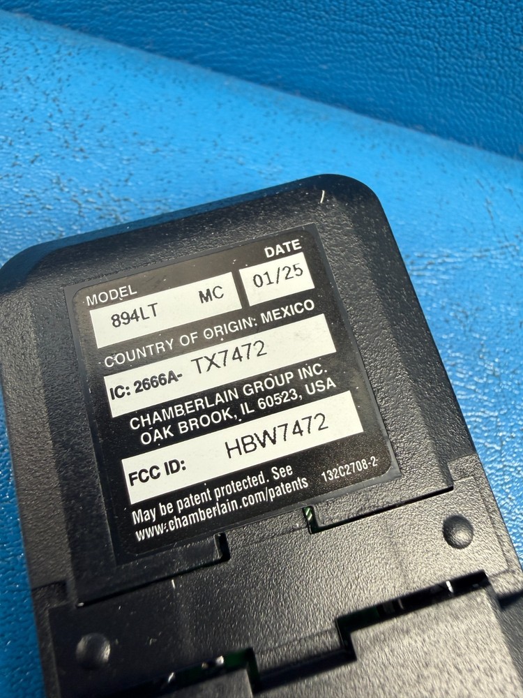 OEM Liftmaster 894LT 4-Button Programmable Garage Door Learning Remote Control