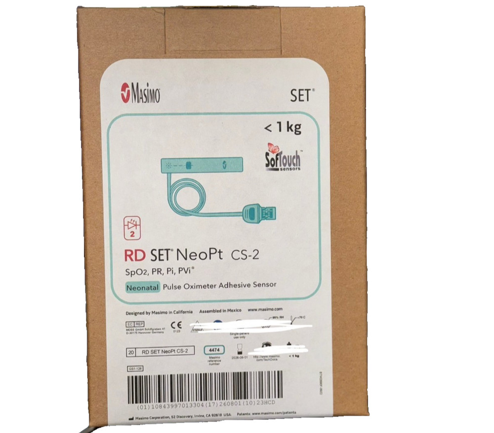 Masimo RD SET Sensor, 20/Box (4474) EXP 08/2026