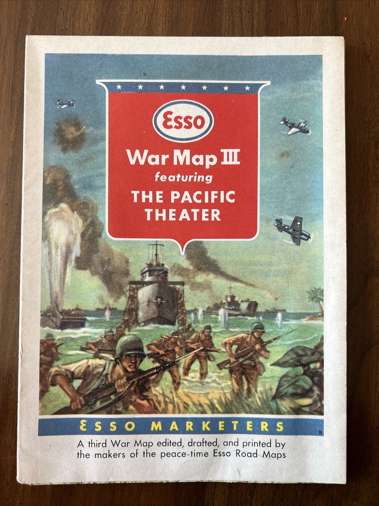 Esso War Map III Featuring The Pacific Theater