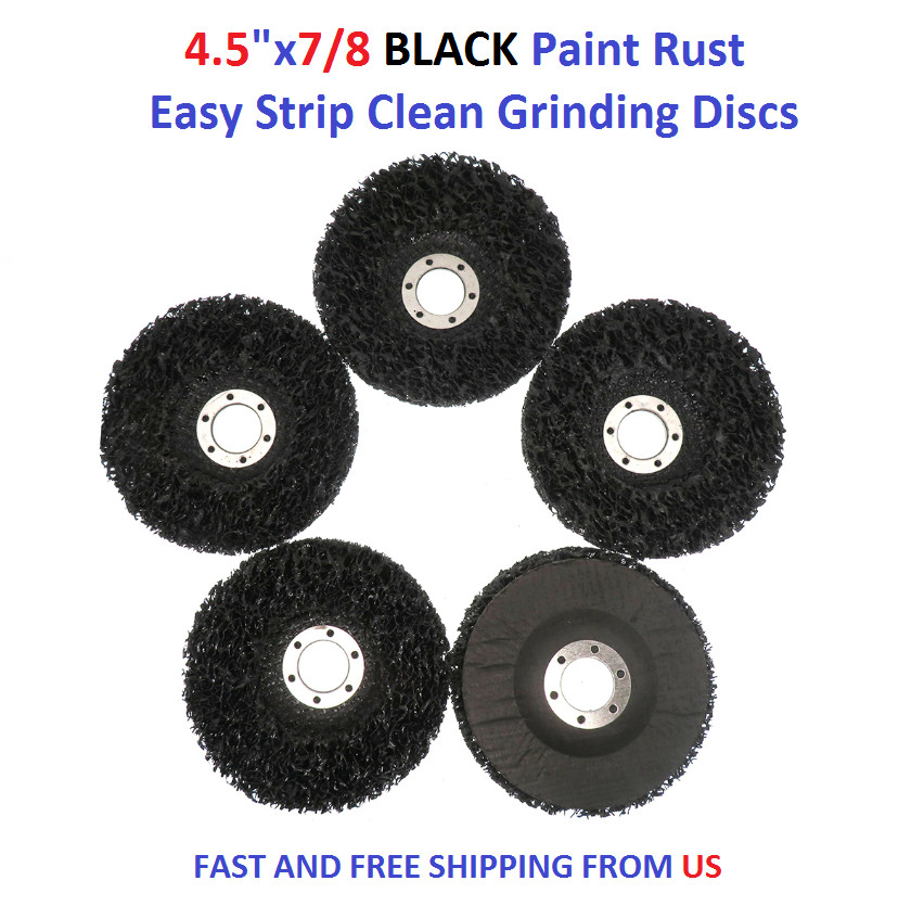 4.5"x7/8 BLACK Paint Rust Easy Strip Clean Grinding Discs