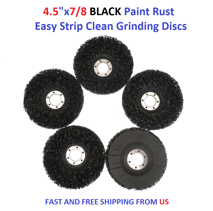 4.5"x7/8 BLACK Paint Rust Easy Strip Clean Grinding Discs