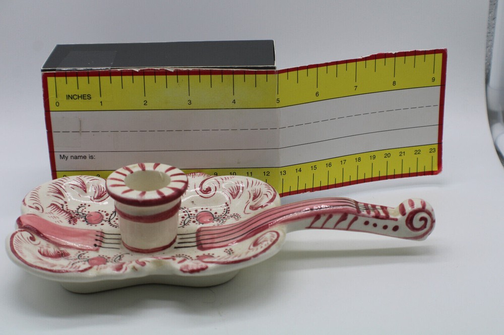 Cello Shaped Ceramic Taper Holder