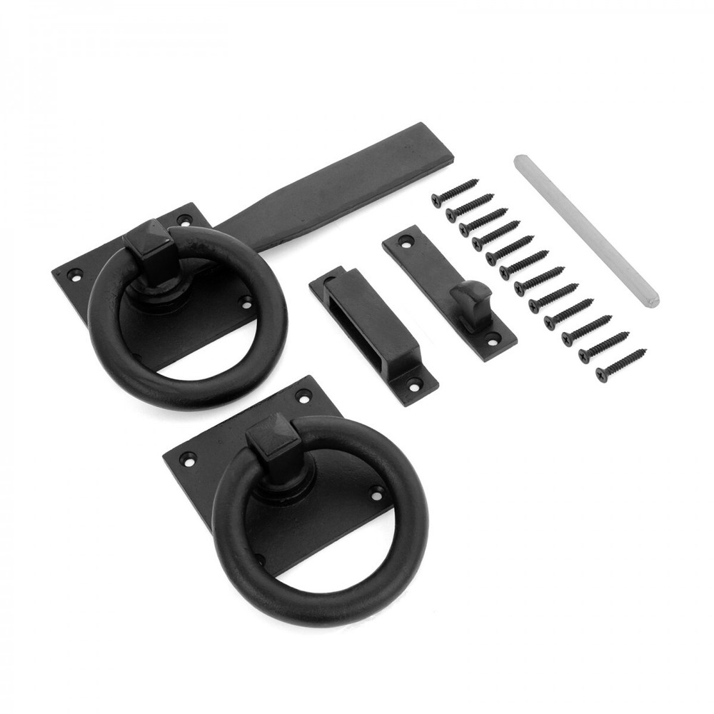 Bar Handforged Square Base Gate Latch Casting 7.5" Black Powder