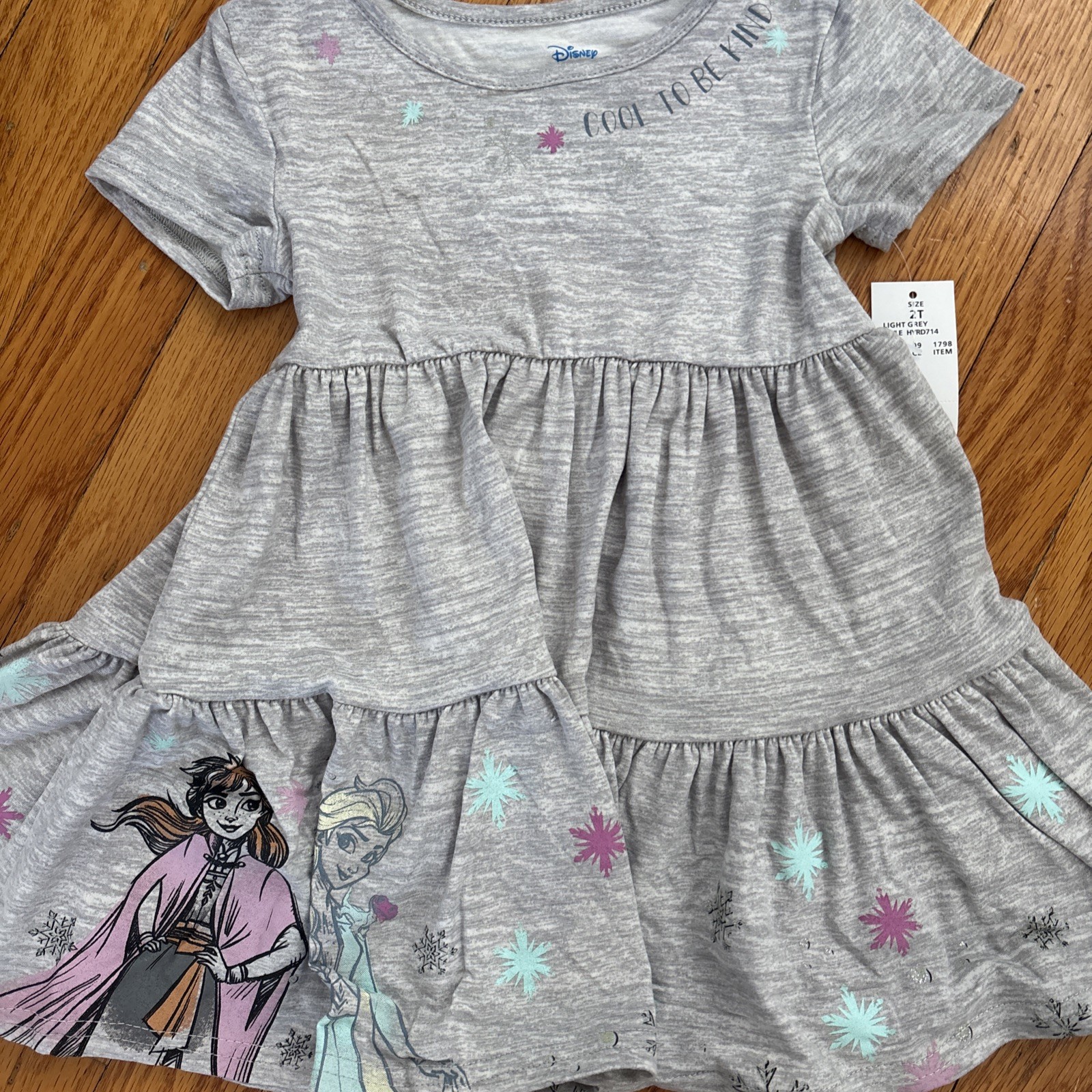 (2) Toddler girls size 2T Disney Princess frozen spring summer dresses