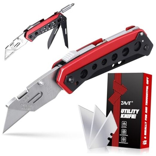 Utility Multitool Knife, Box Cutter, EDC, Work Men Gifts-Without Engraving