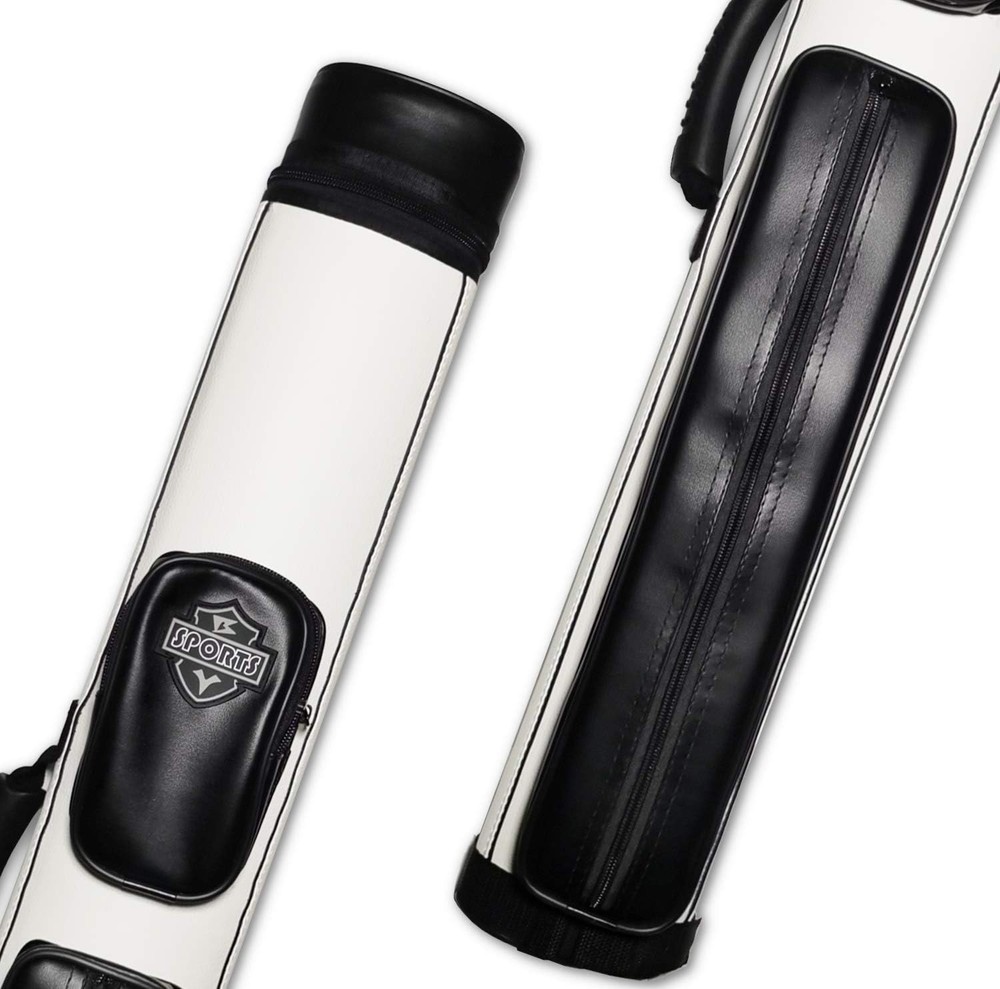 Durable 2x2 Hard Pool Cue Case with Adjustable Strap - Perfect for Billiards