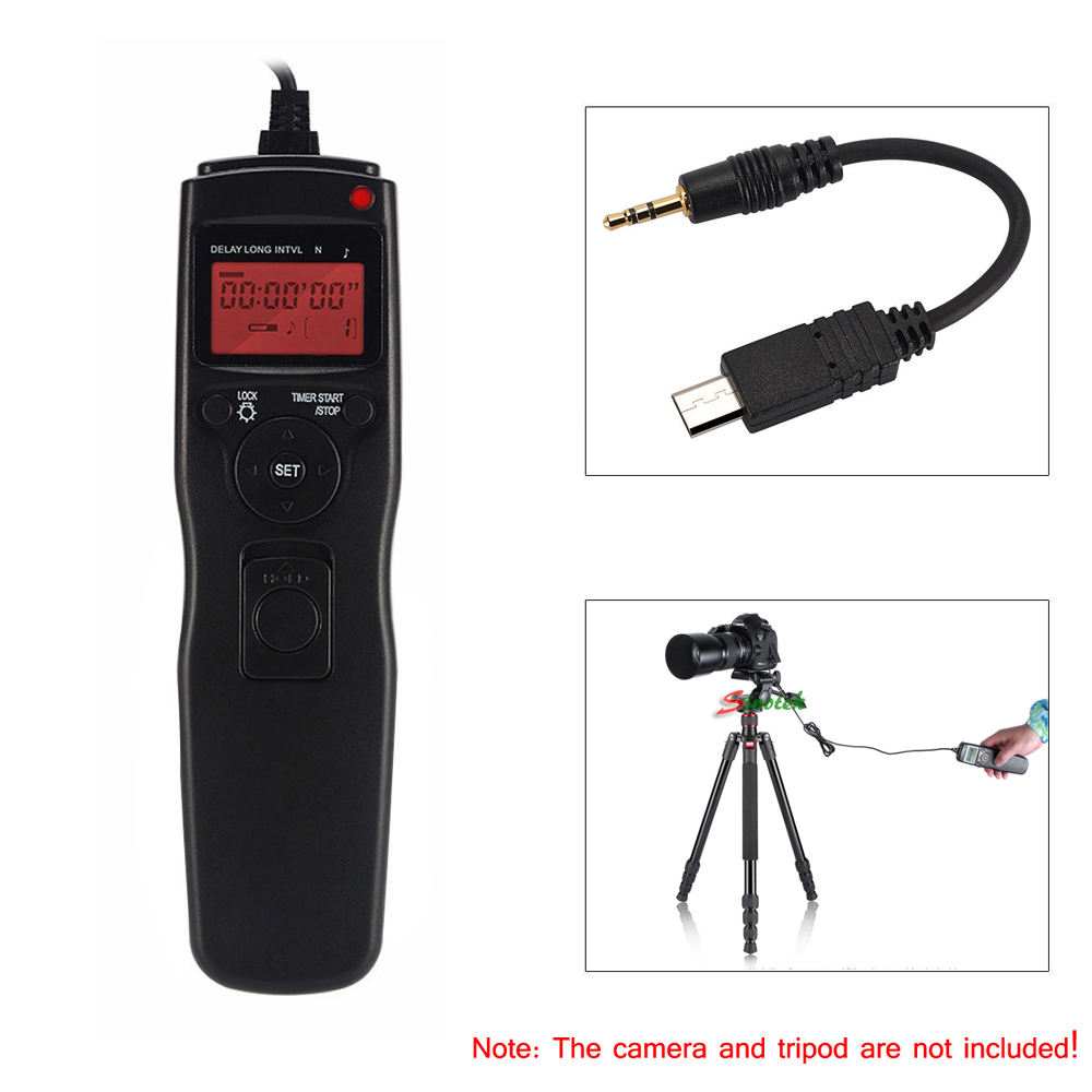 LCD Timer Remote Control Shutter Release for Sony A58 NEX-3NL A7 A7R A3000 A6000