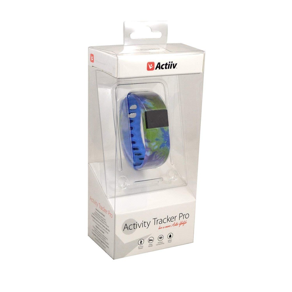 2 Zenixx Tie Dyed Activity Tracker Pro, Blue, Actiiv Activity Tracker Pro, Blue