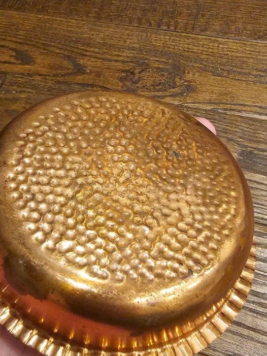 Copper and Brass Trinket Dish Coin Dish