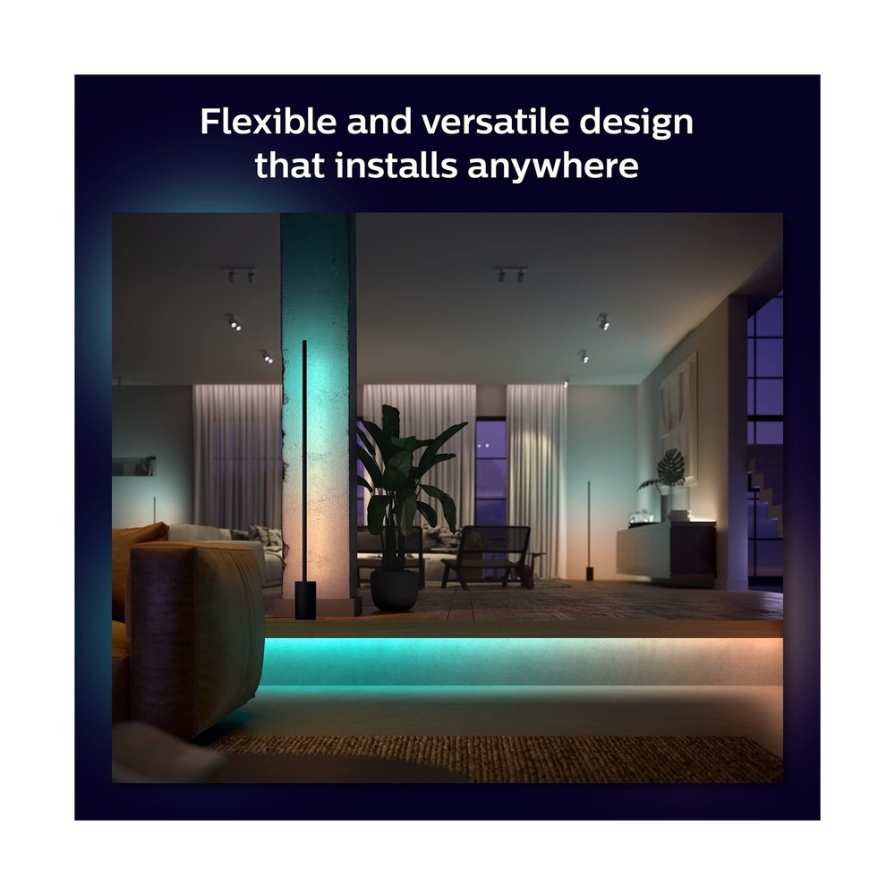 Philips Hue Bluetooth Gradient Ambiance Smart Lightstrip 2m/6ft Base Kit with...
