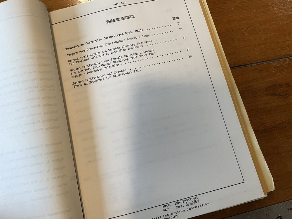 ORIGINAL 1963 GRUMMAN A-6A EA-6A FLIGHT CONTROL SYSTEMS GUIDE BOOK