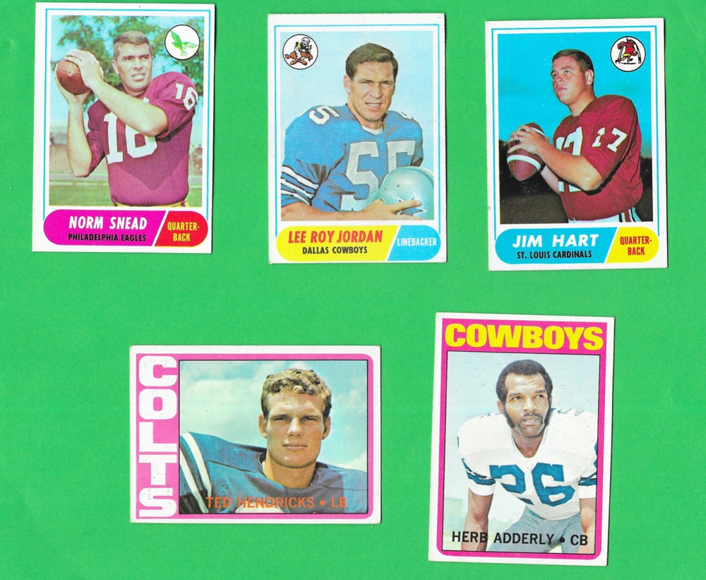 only 1.99 each!! - 1967 and 1968 topps football set lot-  you pick!!