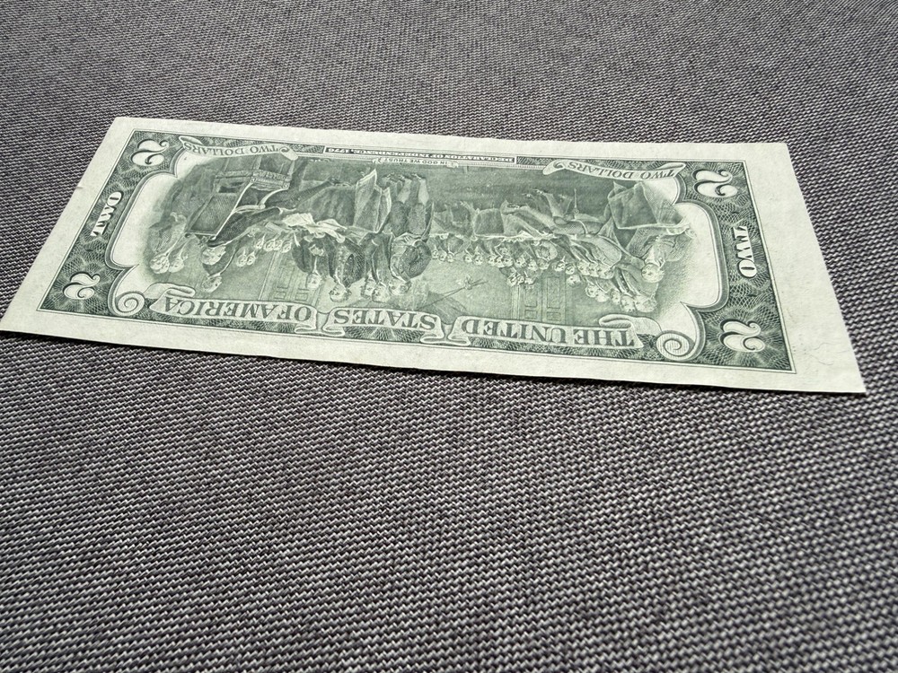 1976 $2 Bicentennial Bill - High Serial Number (99927799), Multiple Errors