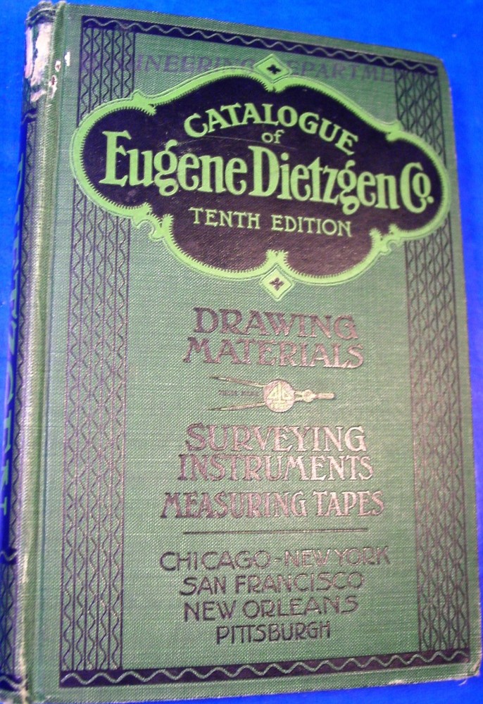 1919 Dietzgen Surveying & Drafting Insts. Catalog