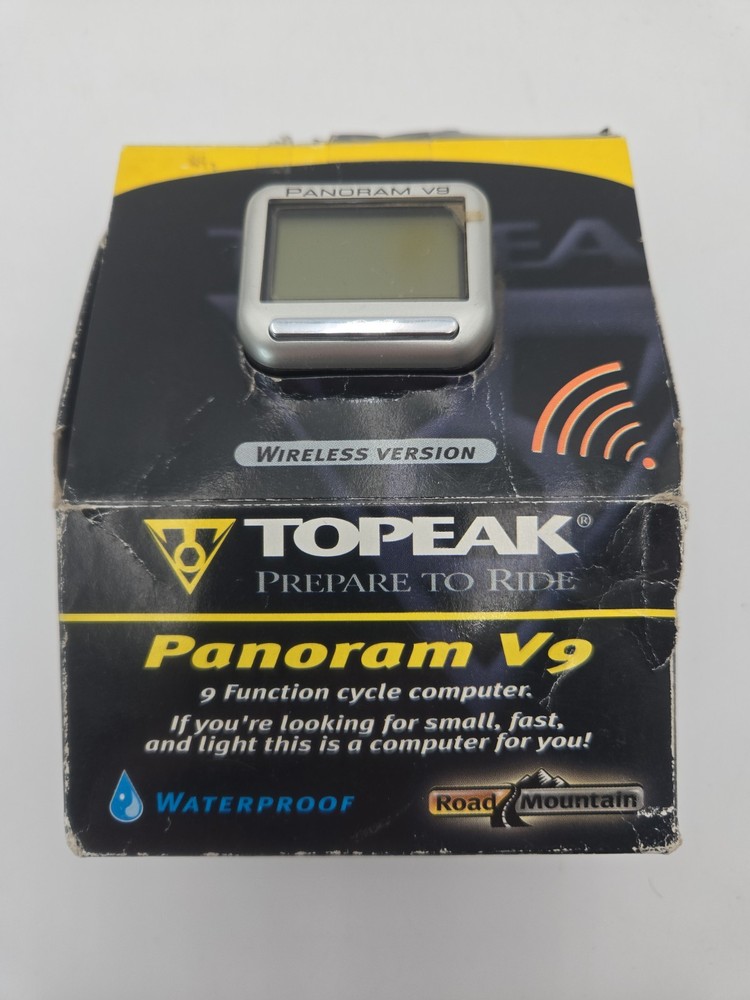 Topeak Panoram V9 Wireless Bike Computer 9-Function Waterproof Road MTB Complete