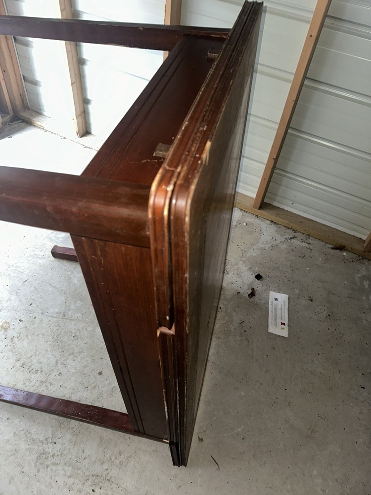 Vintage Draw Leaf Dining Table Amish Beautiful Wooden Pull Leaf Extension Table
