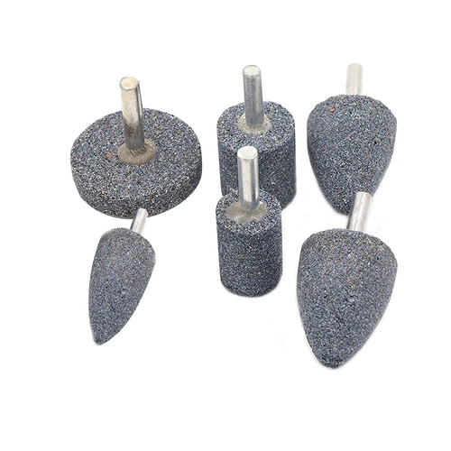 Luo ke 80 Grit 3 Different Shapes Head Mounted Stone Point Abrasive...