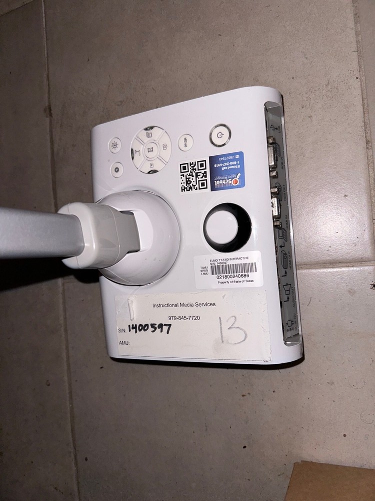 Elmo TT-12 Interactive Document Camera Presenter 12x Optical Zoom 1080p