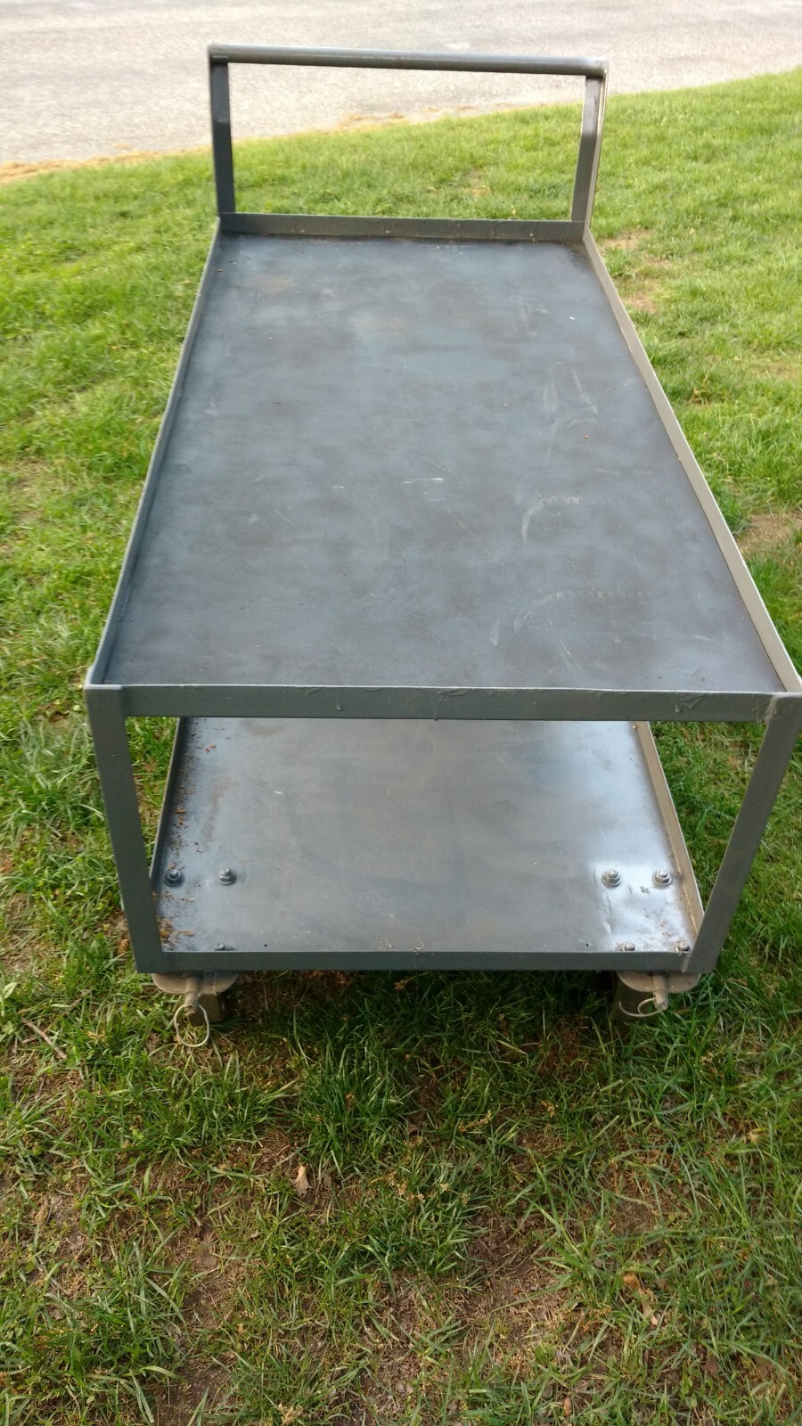 Heavy Duty Steel Welded Service Cart Two Shelf ,1200 Lb. Capacity, 60"L x 30"W