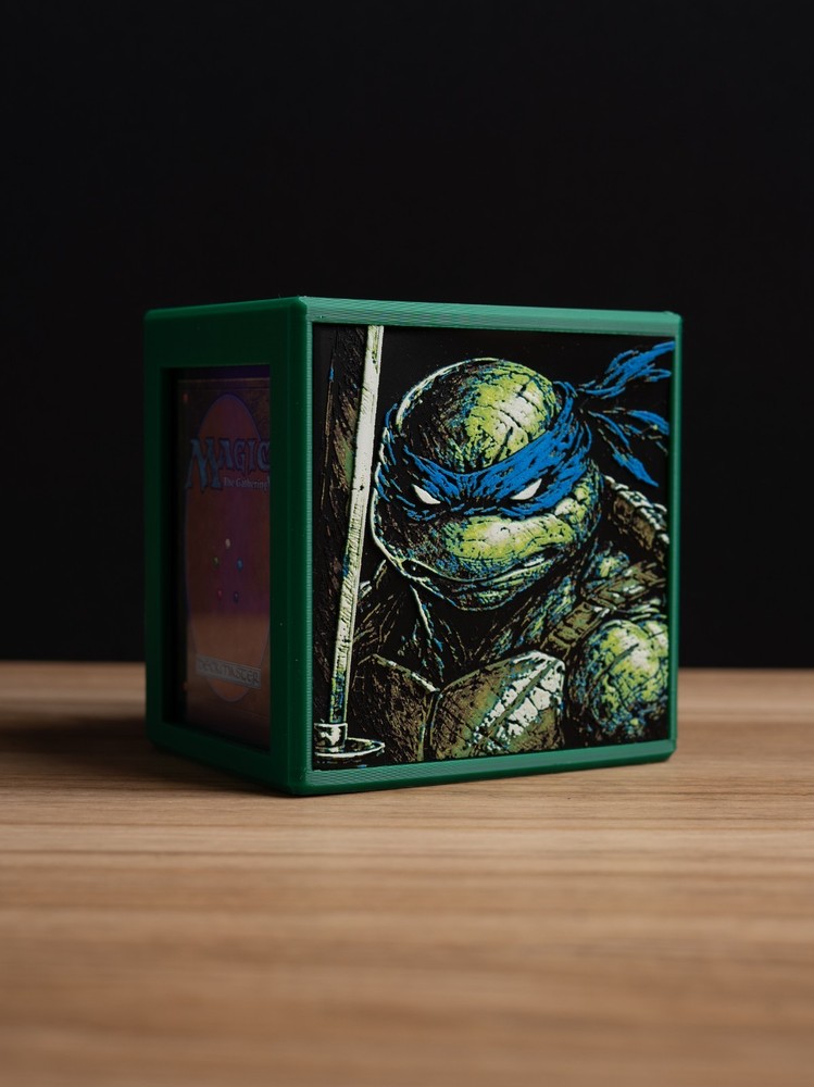 Leonardo (TMNT) themed Prism MTG Deck Box, EDH Commander Card Case
