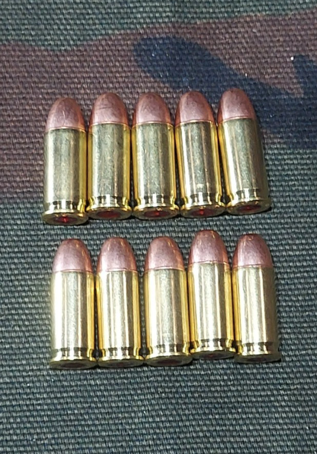 32 ACP SNAP CAPS SET OF 10 (BRASS+FMJ) REAL WEIGHT. 32 AUTO