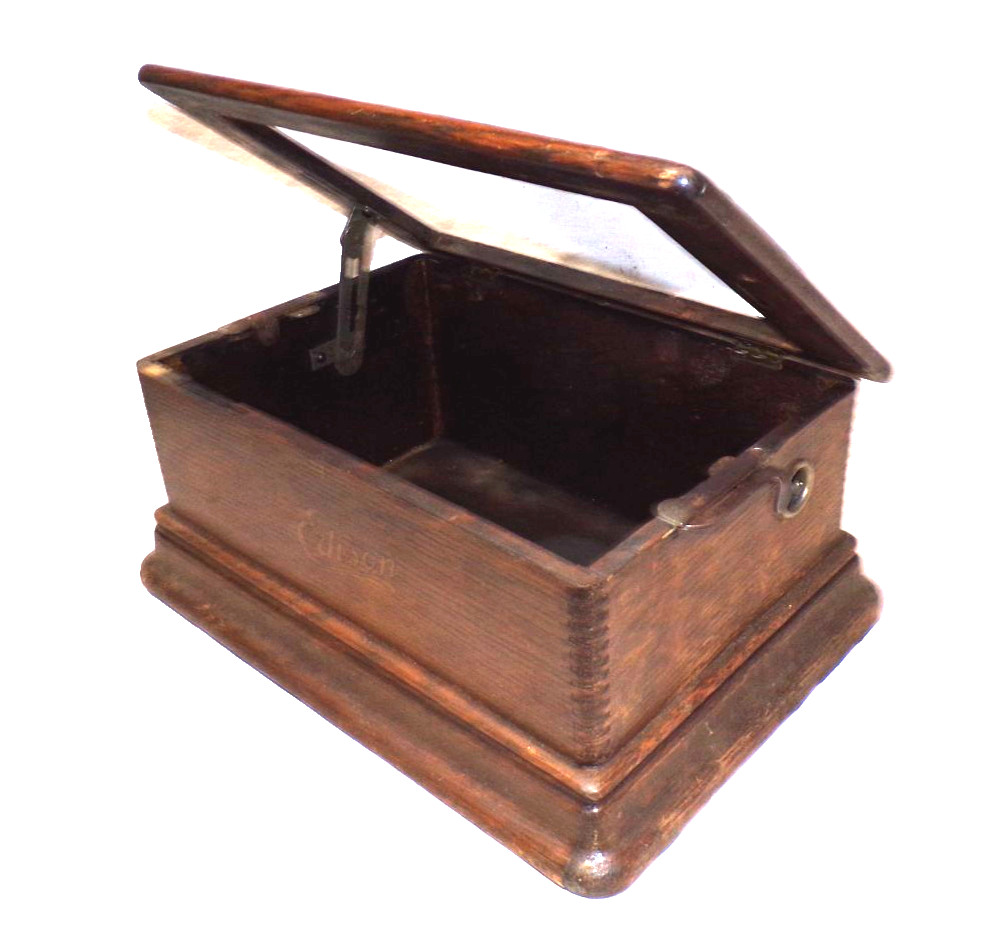 EDISON STANDARD PHONOGRAPH CASE BOTTOM AND FRAME FOR THE MODEL D , E AND F