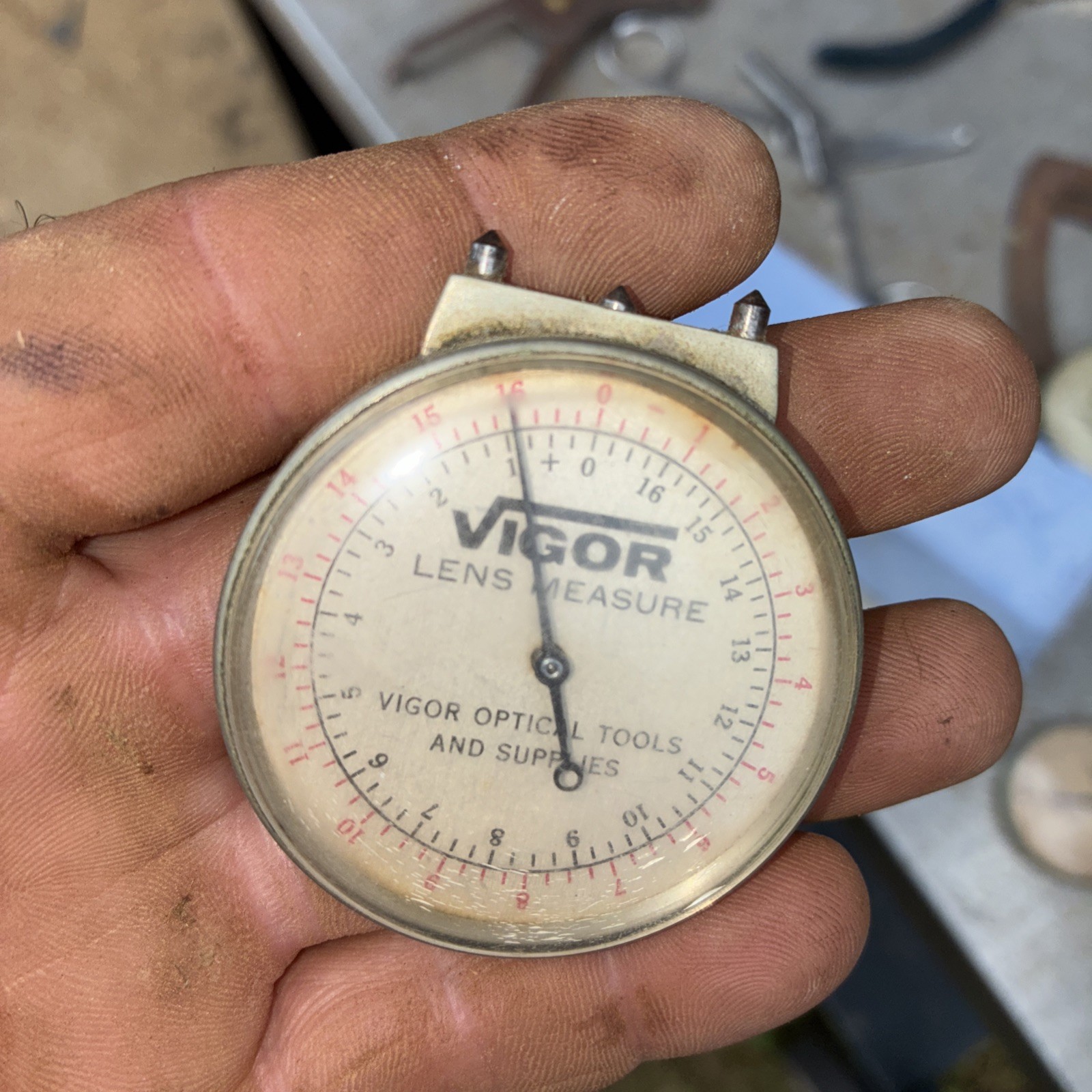 Vigor optical eyeglasses Lens Clock / lens gauge, Japan, used