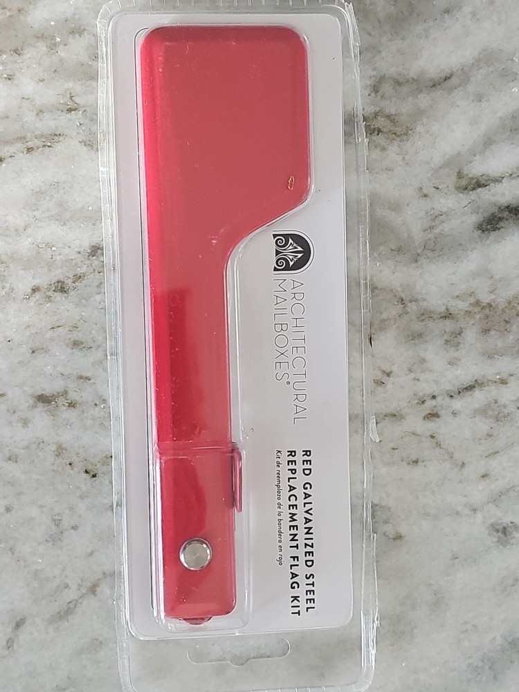 Galvanized Steel Mailbox Flag Replacement Kit, Red