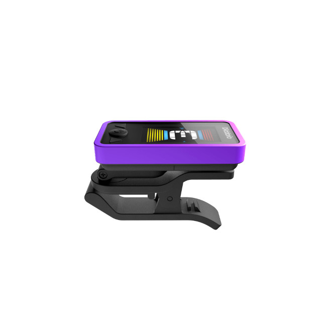D'Addario Eclipse Headstock Guitar & Bass Tuner, Purple, PW-CT-17PR