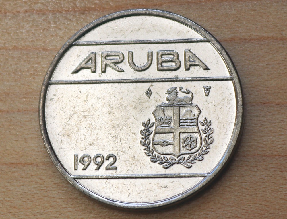 1992 Aruba 25 Cents