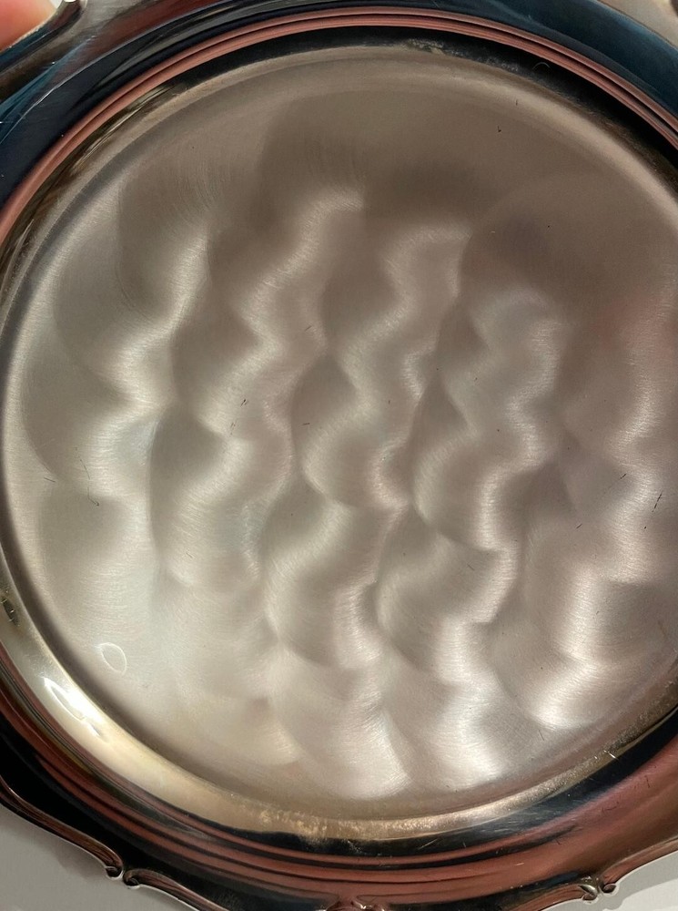 Pearlized Silver Ware - 7 inch round dish