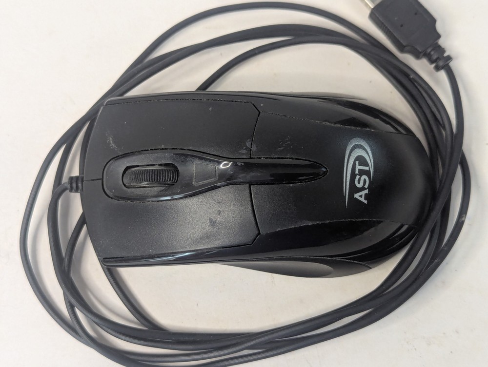 Wired Dell Computer Keyboard W/ AST Wired 3D Optical Mouse