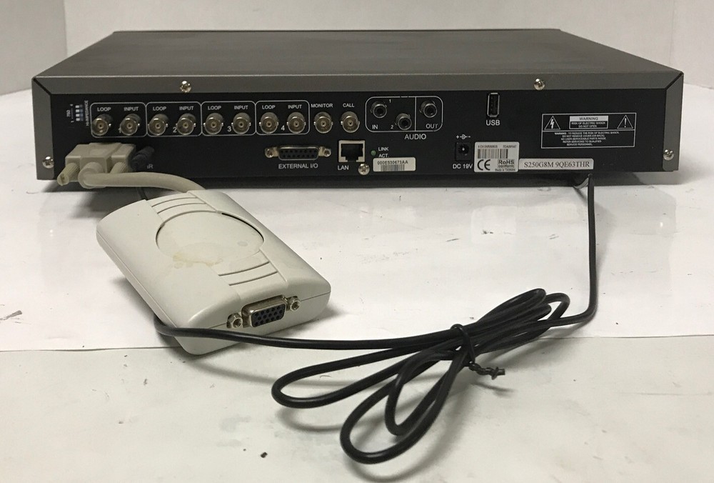 TSM 4 CHANNEL DVR 7DA00147 SECURITY CAMERA CONTROL PANEL W/ HDD