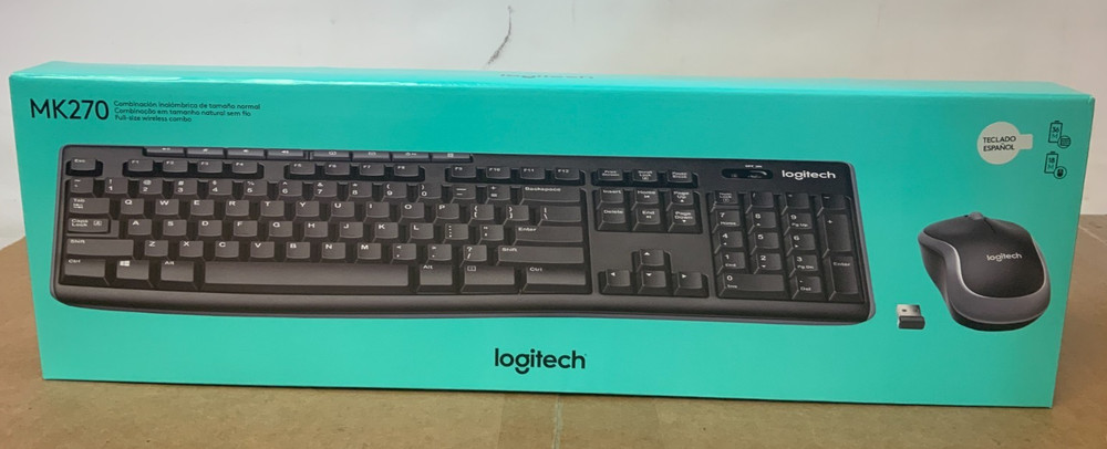 Logitech MK270 Wireless Keyboard & Mouse ✨✅✨NEW! OPEN BOX! FULLY FUNCTIONAL!!✨✅✨
